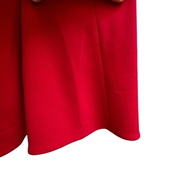 Donna Karen Burgundy Dress with Accent Sleeves, Size Medium - Picture 4 of 10